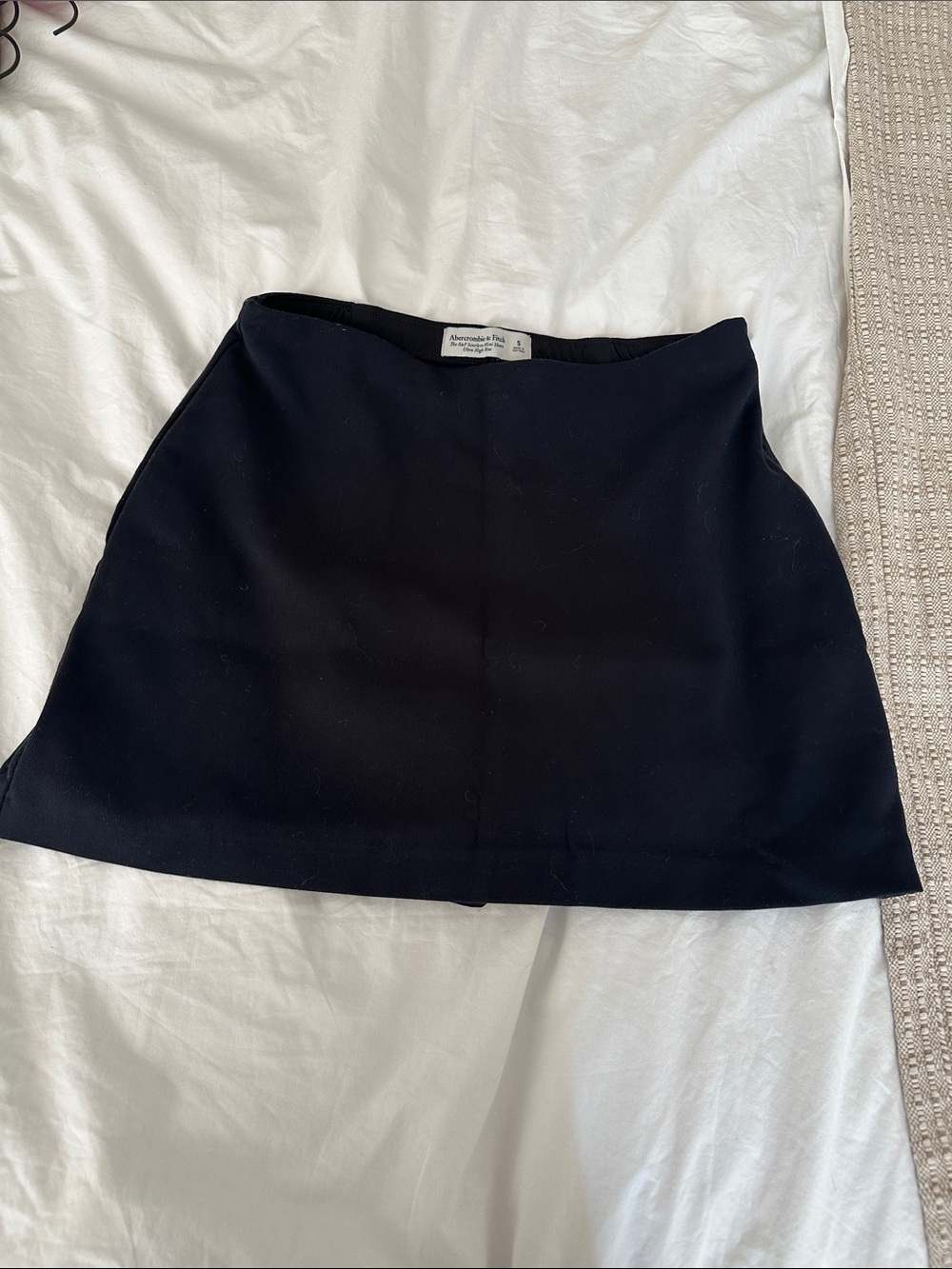 Abercrombie & Fitch Navy Black A-Line Mini Skirt